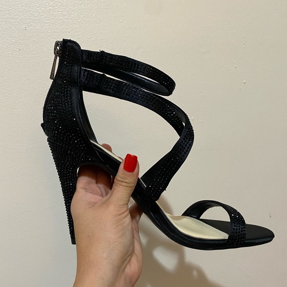 jessica simpson rhinestone heels black - Picture 2 of 7